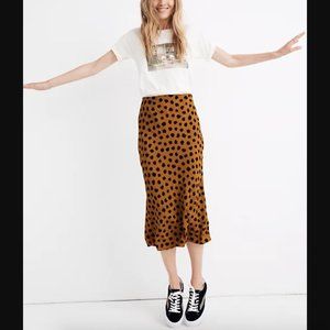 Madewell Midi Slip Skirt in Painted Spots 0